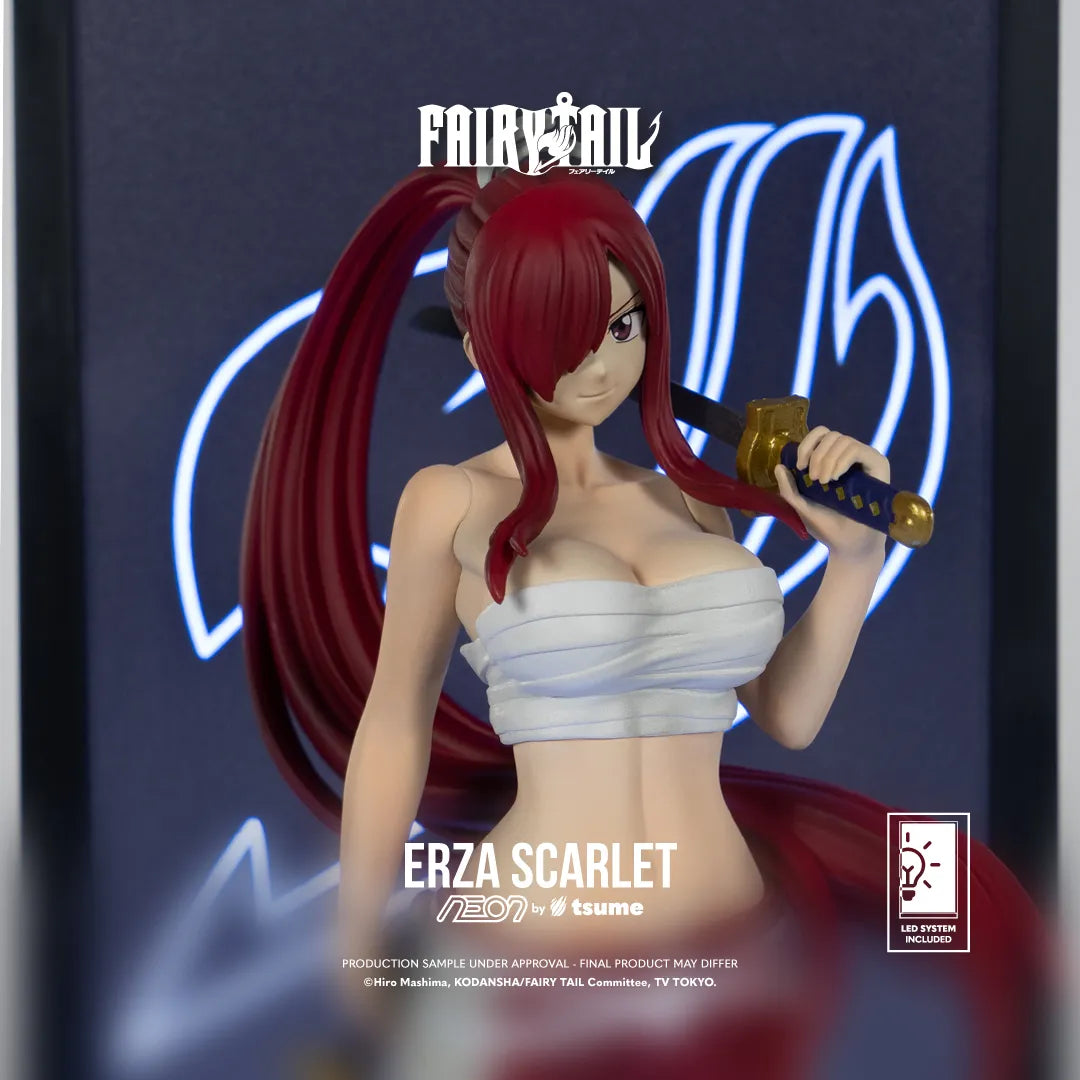 Fairy Tail Erza Scarlet Neon Figure