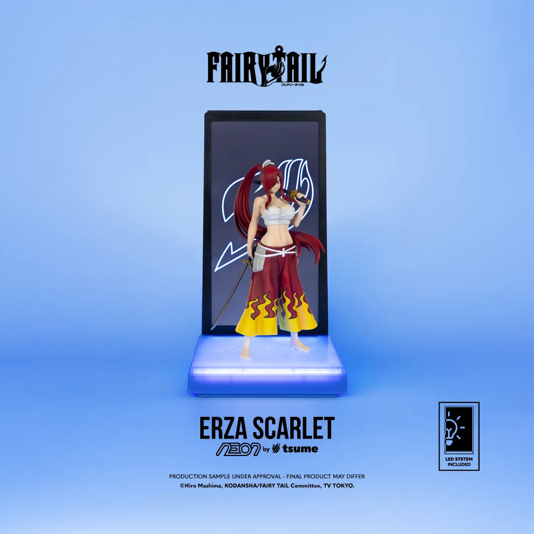 Fairy Tail Erza Scarlet Neon Figure