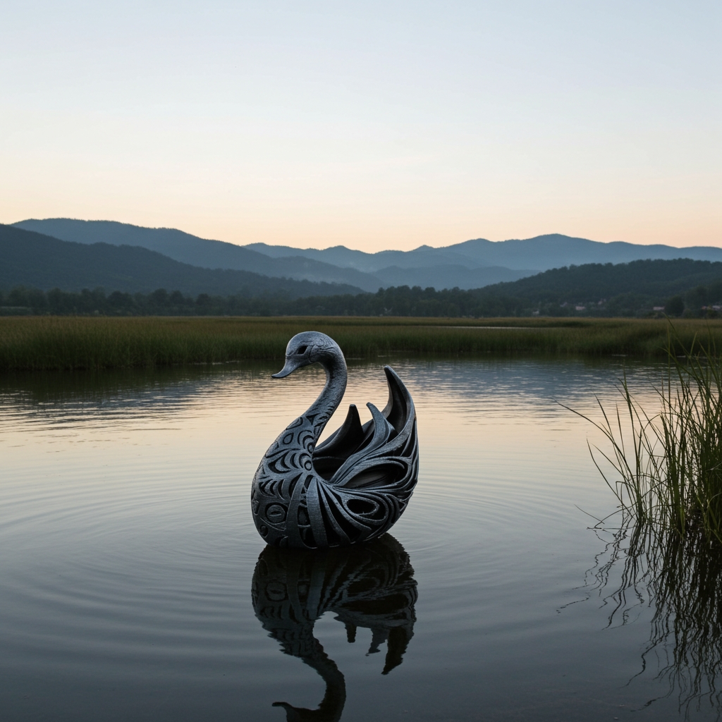 Eleganz des Wassers – Schwan