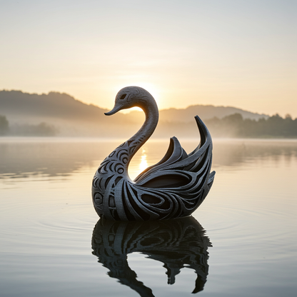 Eleganz des Wassers – Schwan
