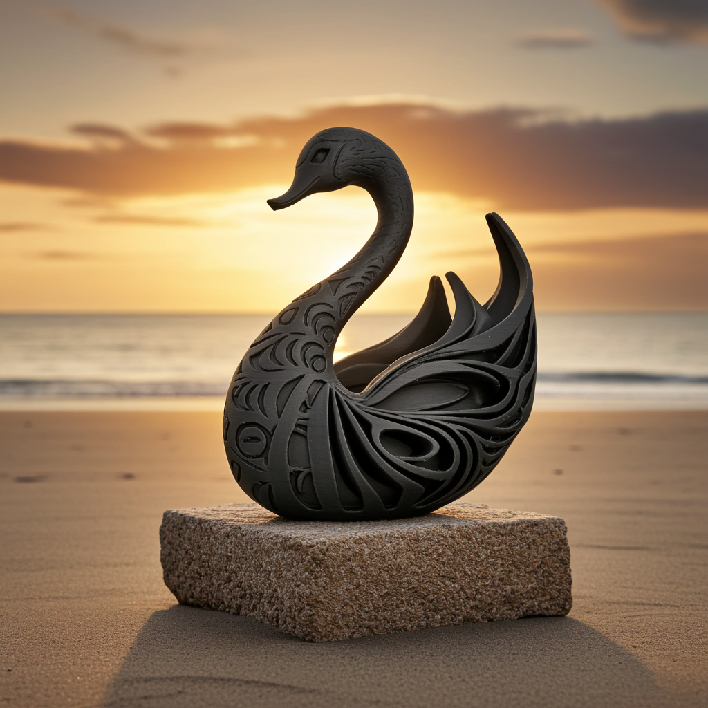 Eleganz des Wassers – Schwan